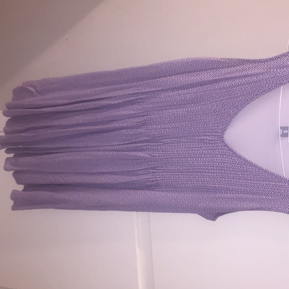 Purple dress with flowers